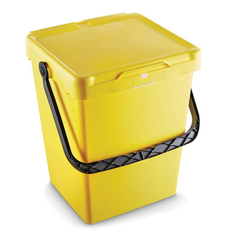 Imagen de Cubo ECOBOX 25 Litros para Residuos Domésticos con Asa de Plástico 
